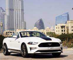 Rent Ford Mustang EcoBoost Convertible V4 2021 in Dubai-pic_2