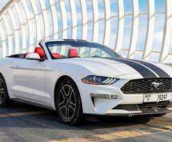 Rent Ford Mustang EcoBoost Convertible V4 2021 in Dubai-pic_1