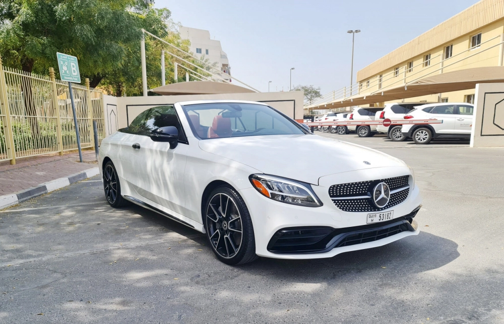 Rent Mercedes Benz C300 Convertible 2020 in Dubai-pic_1