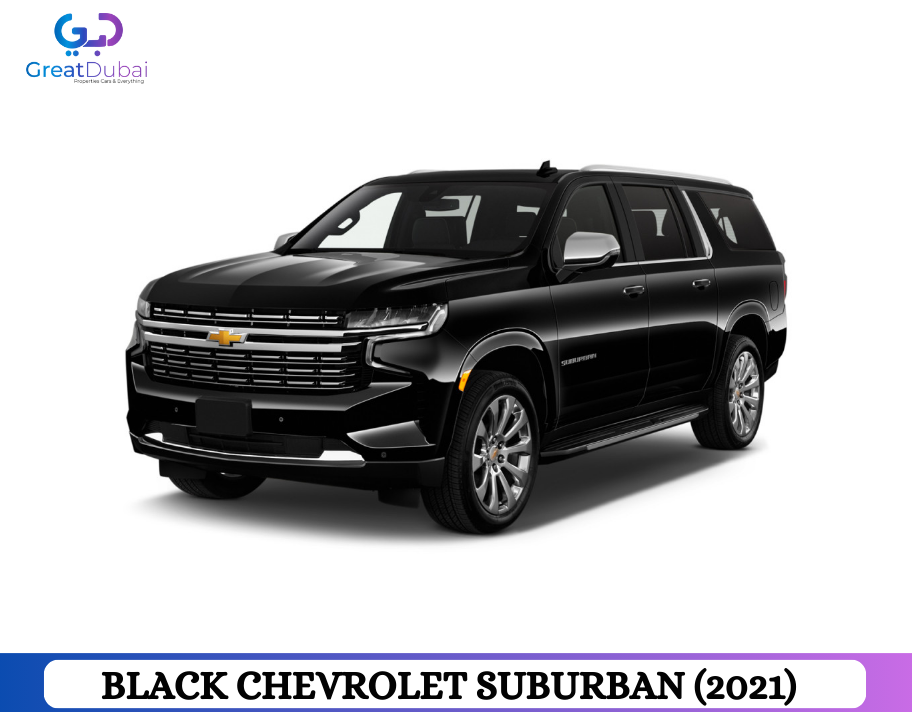 Black CHEVROLET SUBURBAN (2021) Rent in Dubai With Great Dubai-image