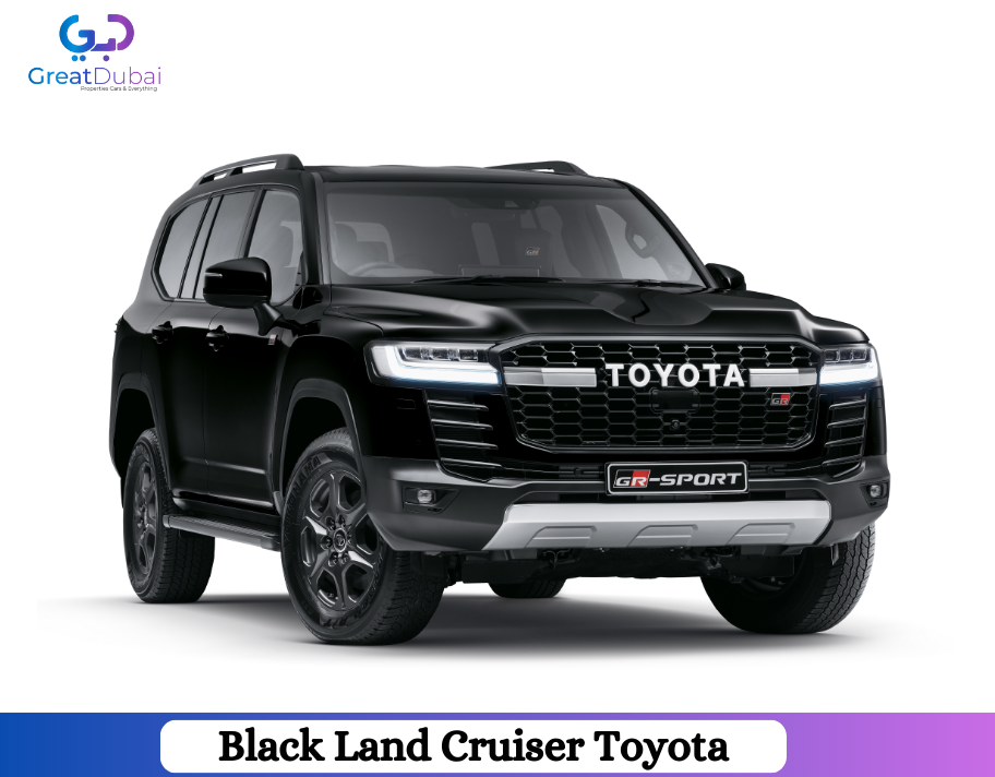 Black Land Cruiser Toyota 2022 Rent in Dubai With Great Dubai-image