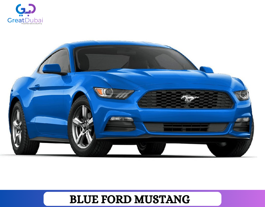 Blue FORD MUSTANG 2017 Rent in Dubai With Great Dubai-image