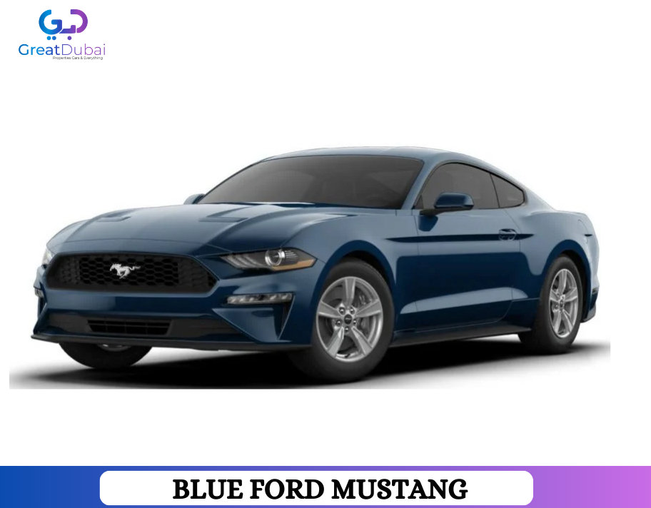 Blue FORD MUSTANG 2020 Rent in Dubai With Great Dubai-image