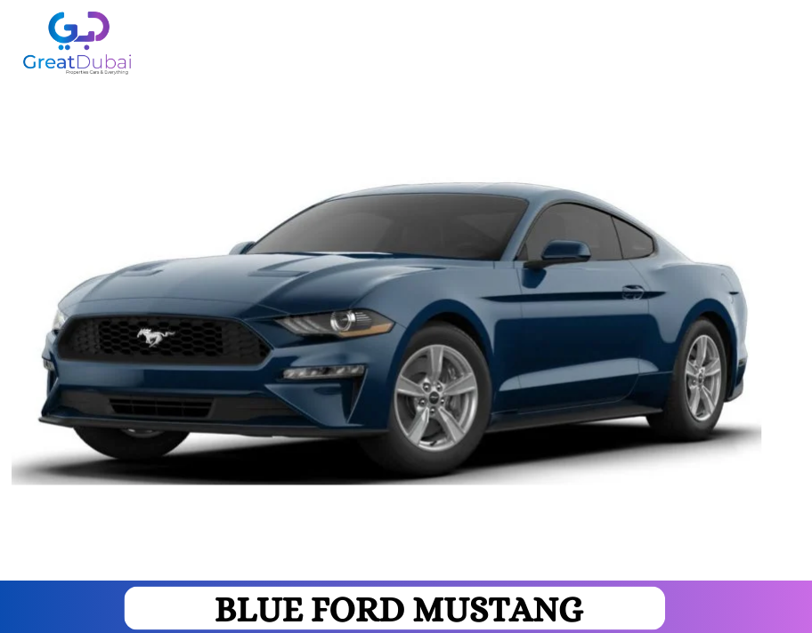 Blue FORD MUSTANG 2020 Rent in Sharjah With Great Dubai