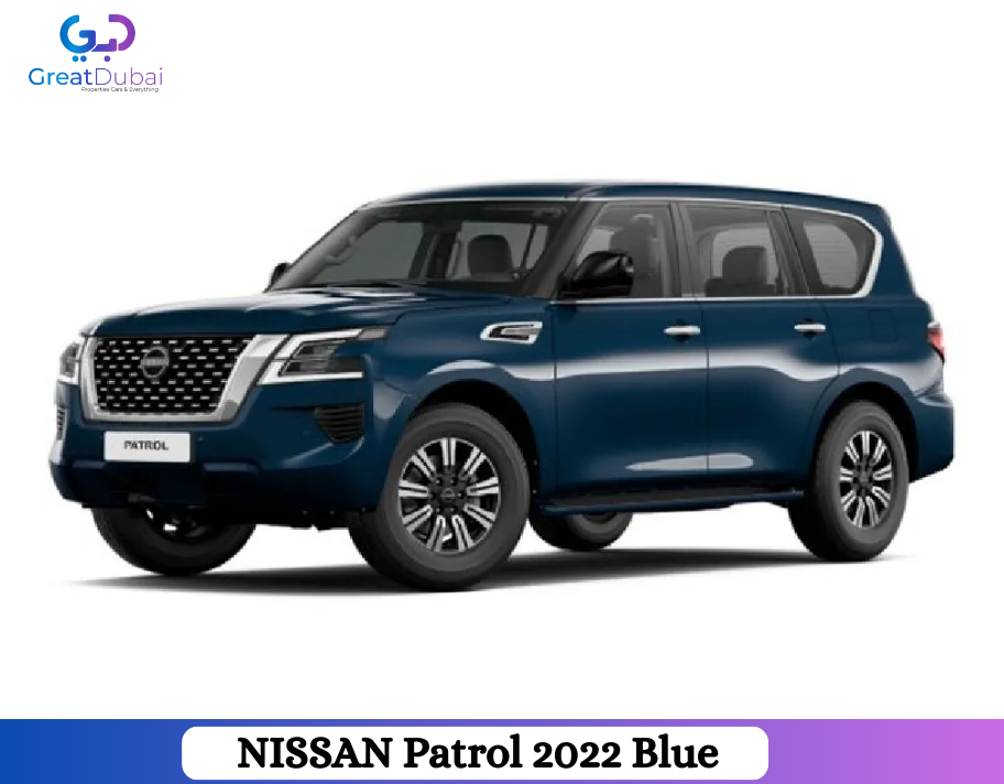 Blue NISSAN Patrol 2022 Rent in Dubai With Great Dubai-image