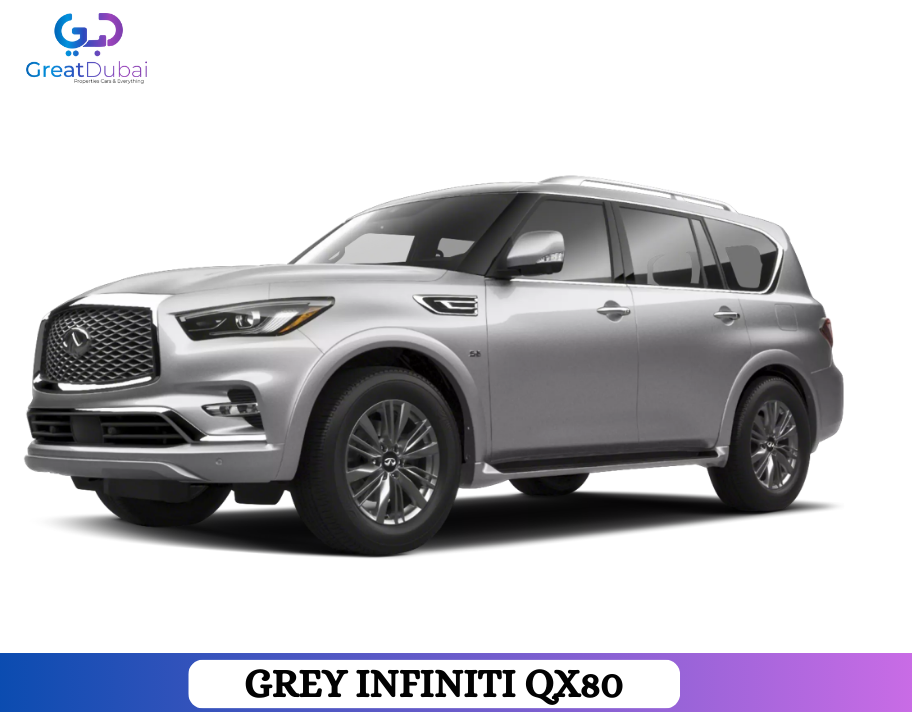 Grey INFINITI QX80 2019 Rent in Dubai With Great Dubai-image