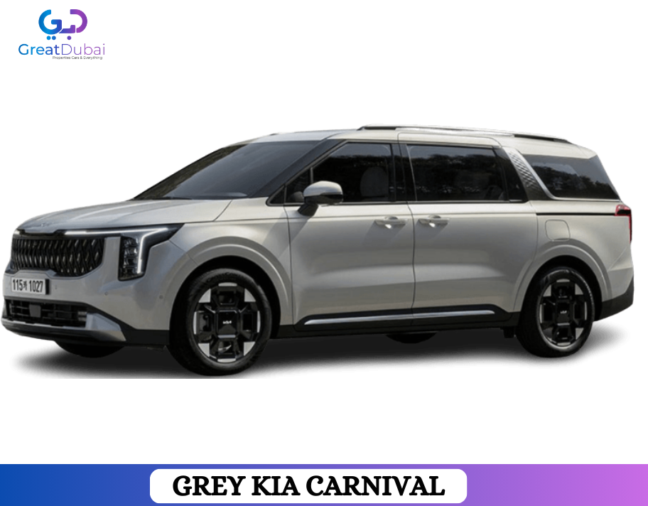 Grey KIA CARNIVAL 2024 Rent in Dubai With Great Dubai-pic_1