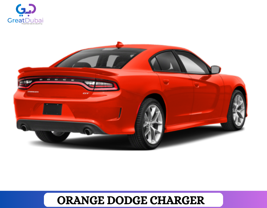 Orange DODGE CHARGER 2018 Rent in Dubai With Great Dubai-image