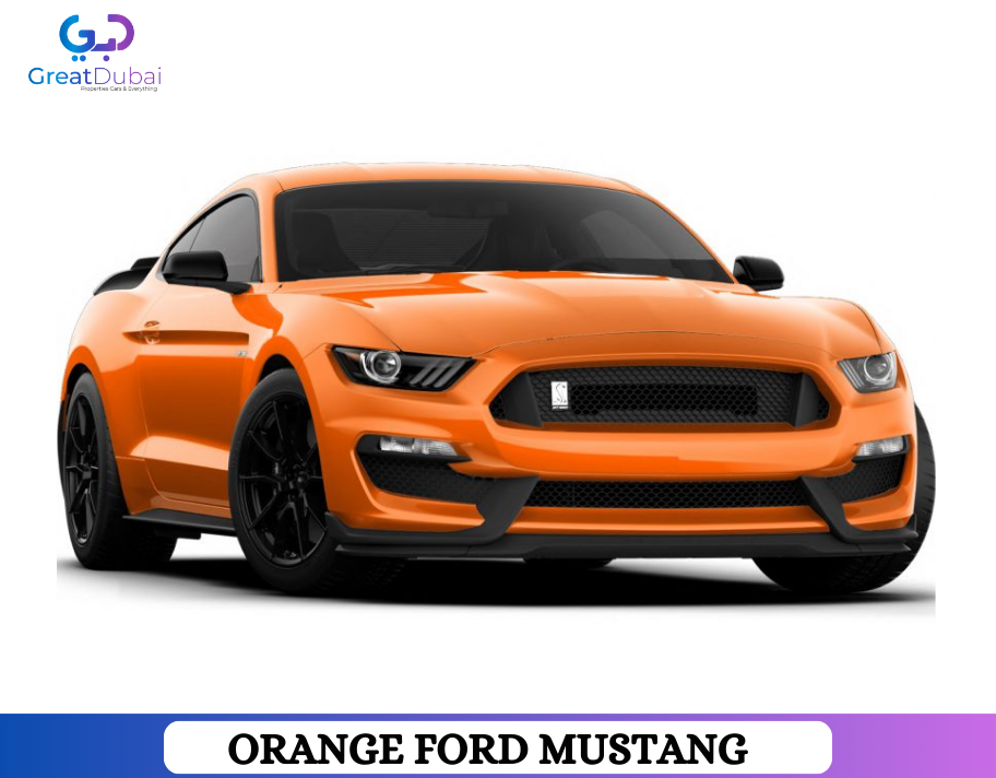 Orange FORD MUSTANG 2019 Rent in Dubai With Great Dubai-image