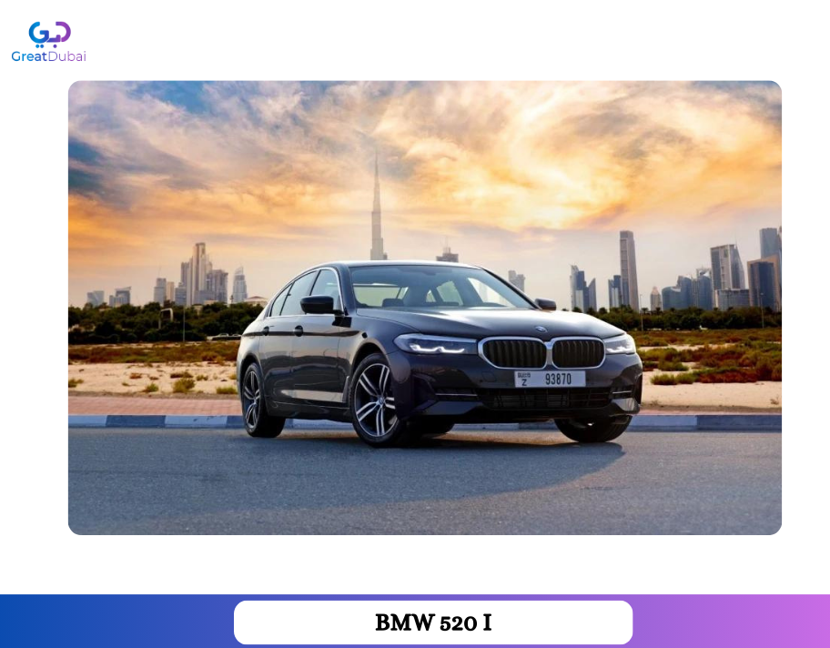 Rent BMW 520i 2023 Car in Dubai-image