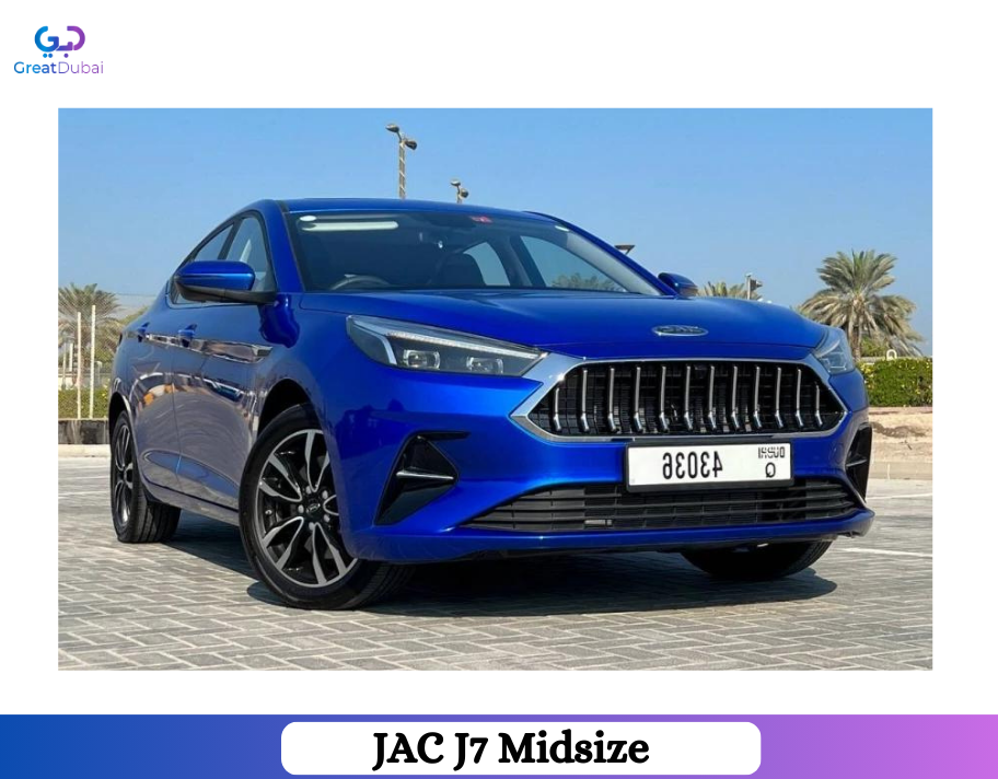 Rent 2023 JAC J7 Midsize Sedan in Abu Dhabi-image