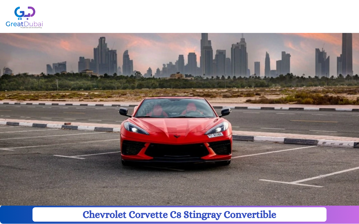 Rent Chevrolet Corvette C8 Stingray Convertible 2022 in Dubai-image