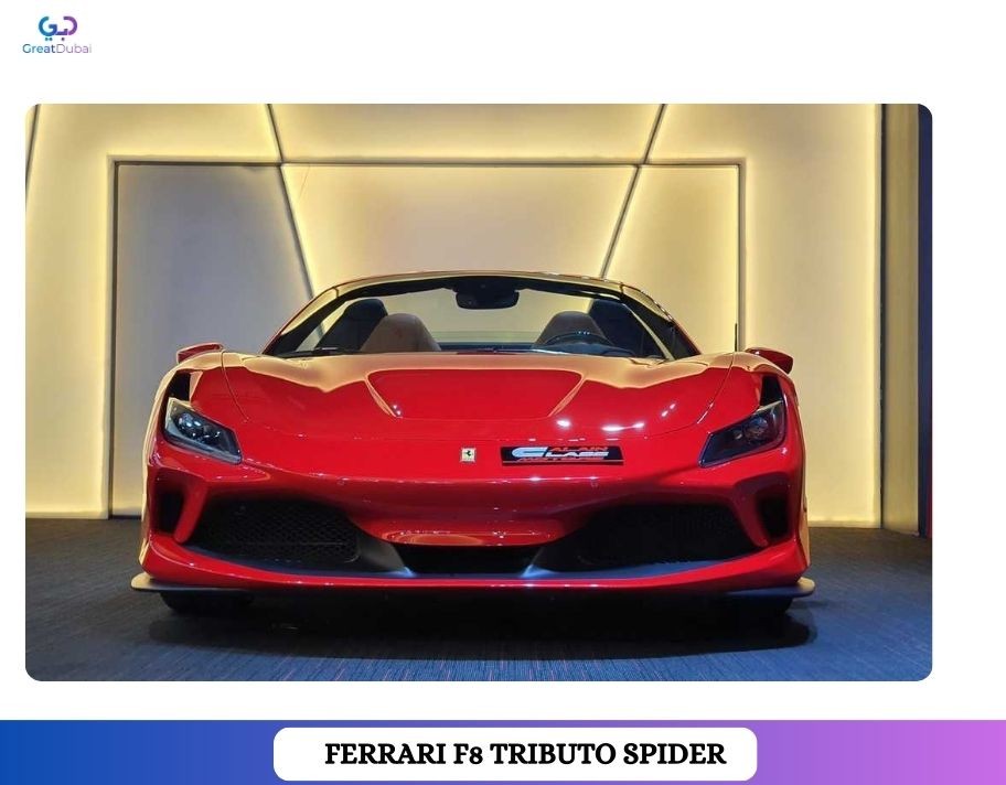 RENT FERRARI F8 TRIBUTO SPIDER 2022 IN DUBAI-image