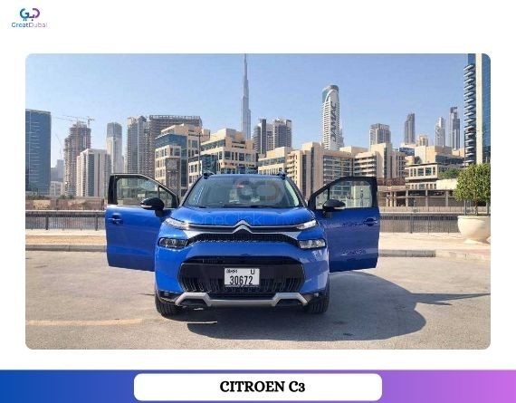 RENT CITROEN C3 2022 IN DUBAI-image