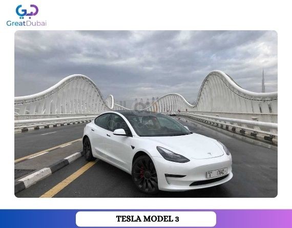 RENT TESLA MODEL 3 PERFORMANCE 2021 IN DUBAI-image