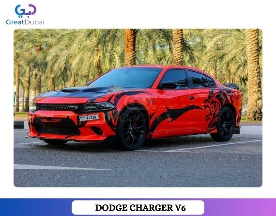 Rent Dodge Charger Hellcat Widebody V6 with Great Dubai-image