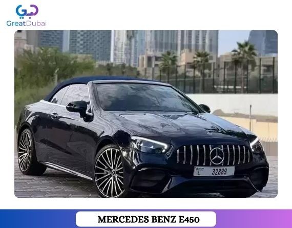 RENT MERCEDES BENZ E450 CONVERTIBLE 2019 IN DUBAI-image