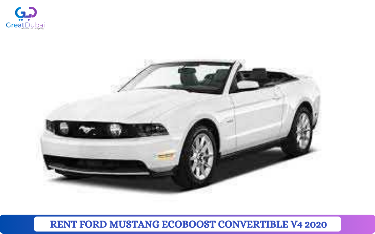 RENT FORD MUSTANG ECOBOOST CONVERTIBLE V4 2020 IN DUBAI-image