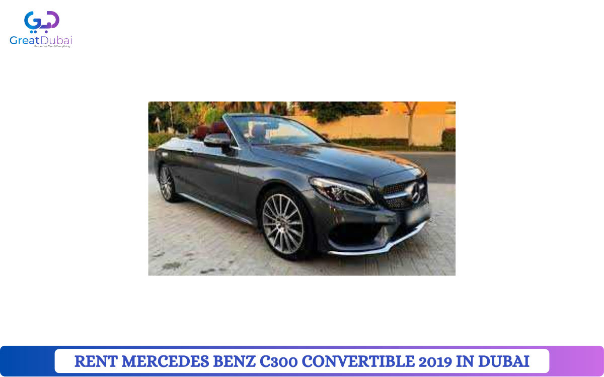 RENT MERCEDES BENZ C300 CONVERTIBLE 2019 IN DUBAI-image