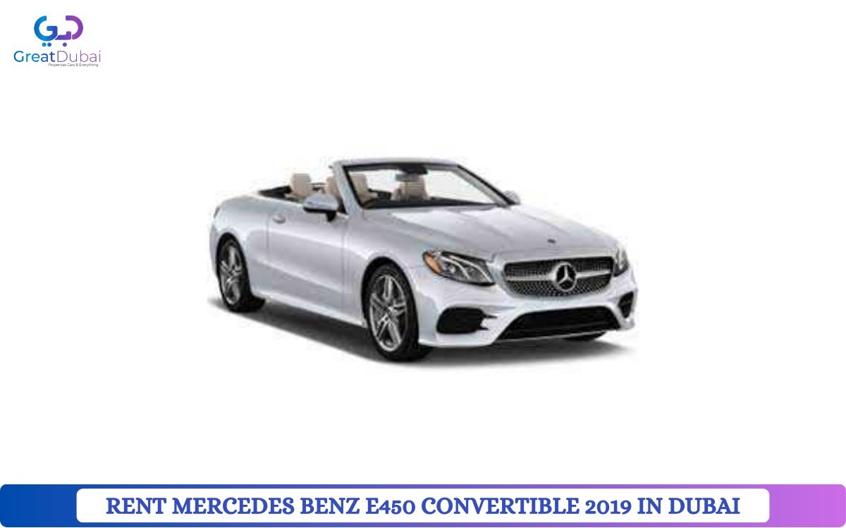 RENT MERCEDES BENZ E450 CONVERTIBLE 2019 IN DUBAI-image