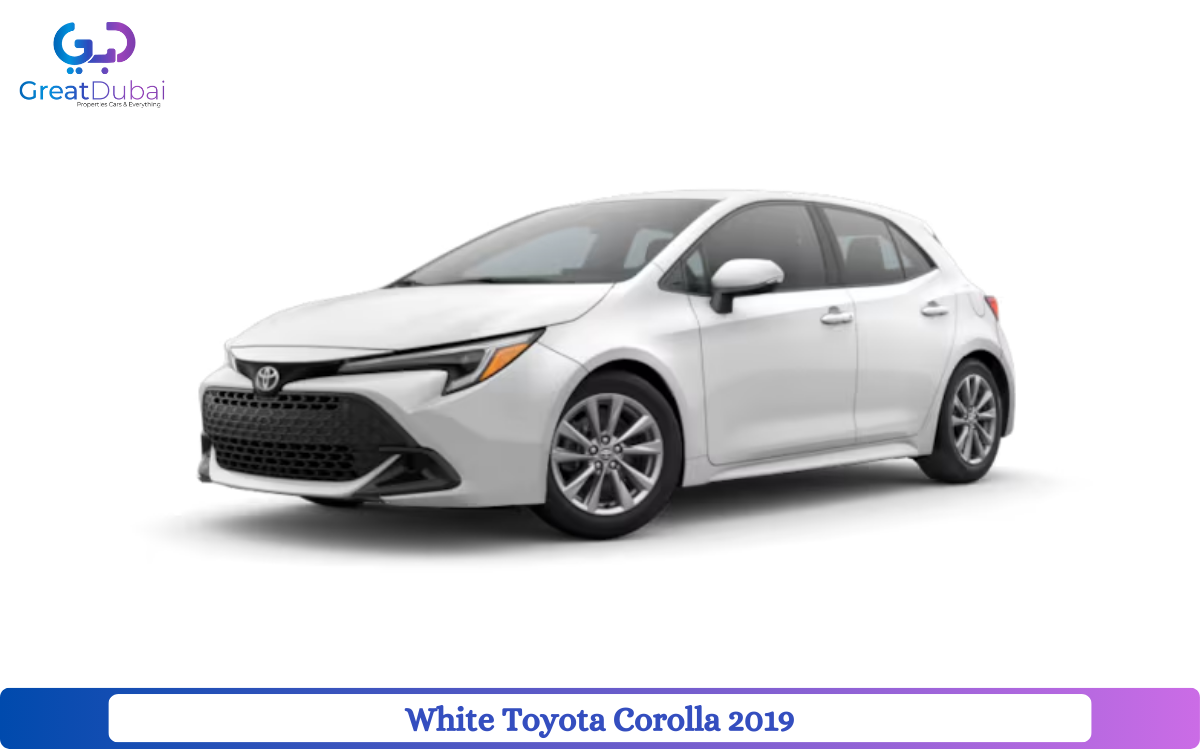 White Toyota Corolla 2019 Rent in Dubai with Great Dubai