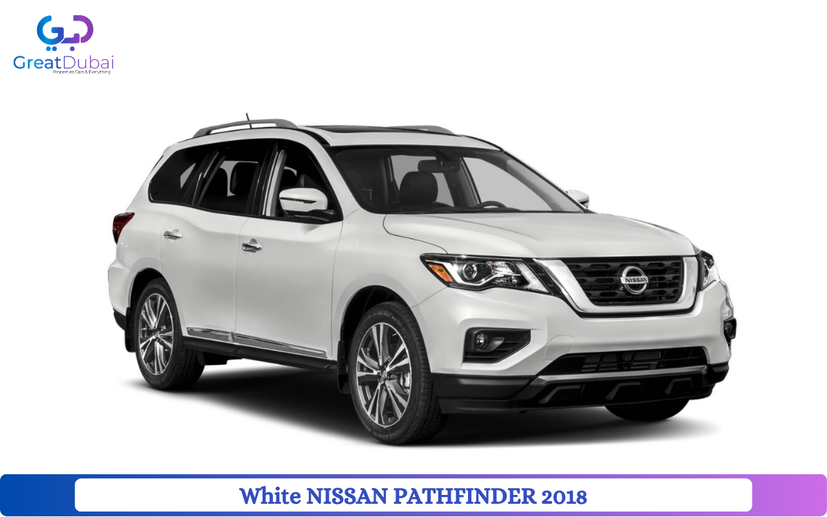 White NISSAN PATHFINDER 2018 Rent in Dubai with Great Dubai