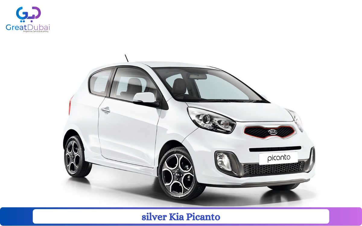 Silver Kia Picanto 2014 Rent in Dubai with Great Dubai-pic_1