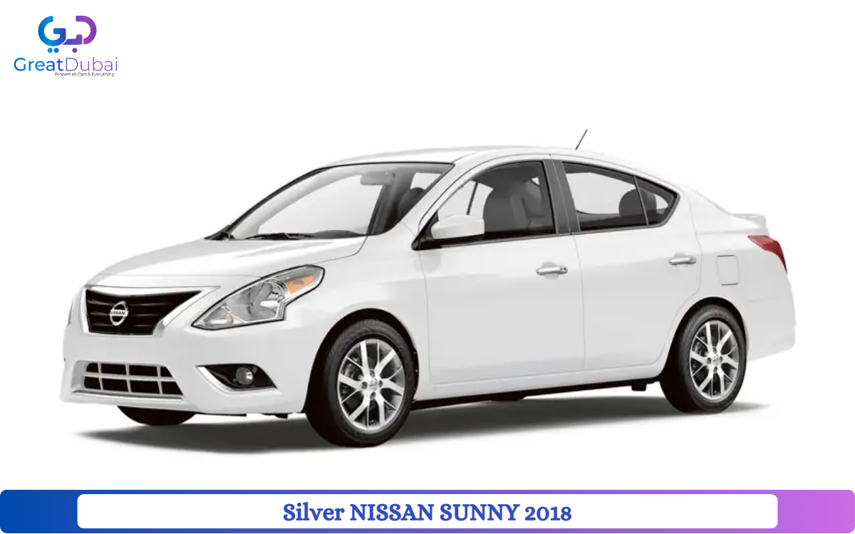 Silver NISSAN SUNNY 2018 Rent in Dubai with Great Dubai-pic_1