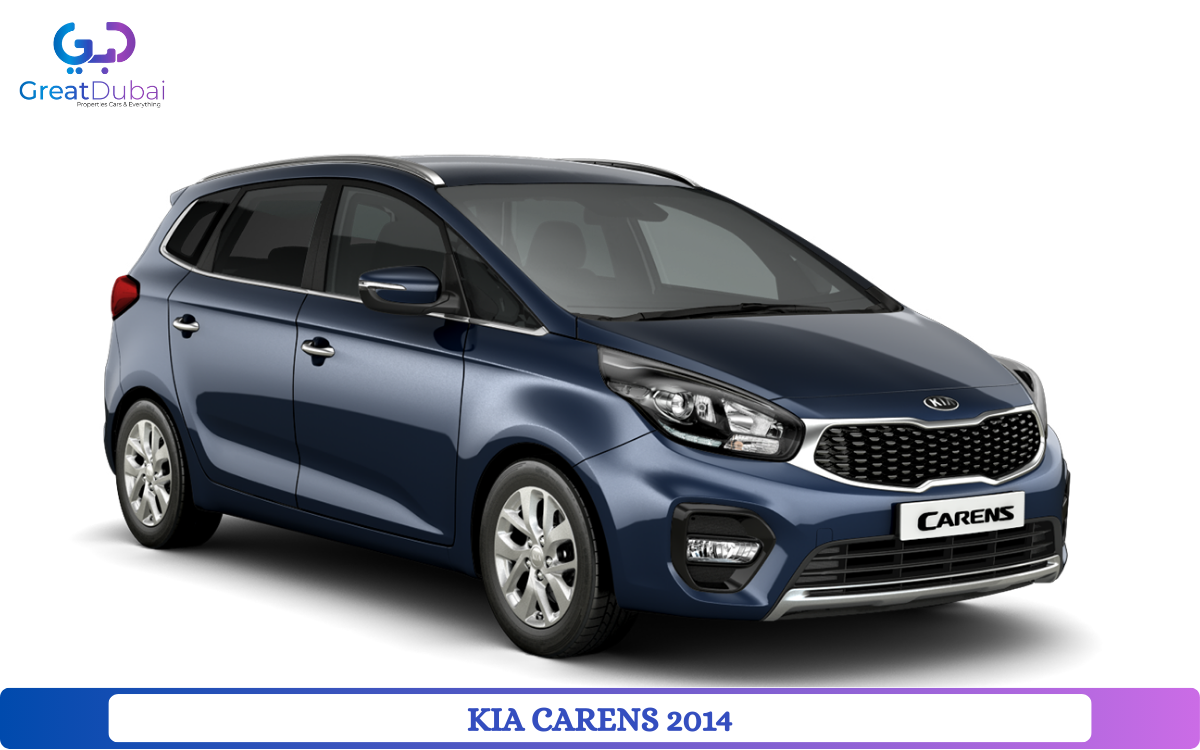 White KIA CARENS 2014 Rent in Dubai with Great Dubai-image