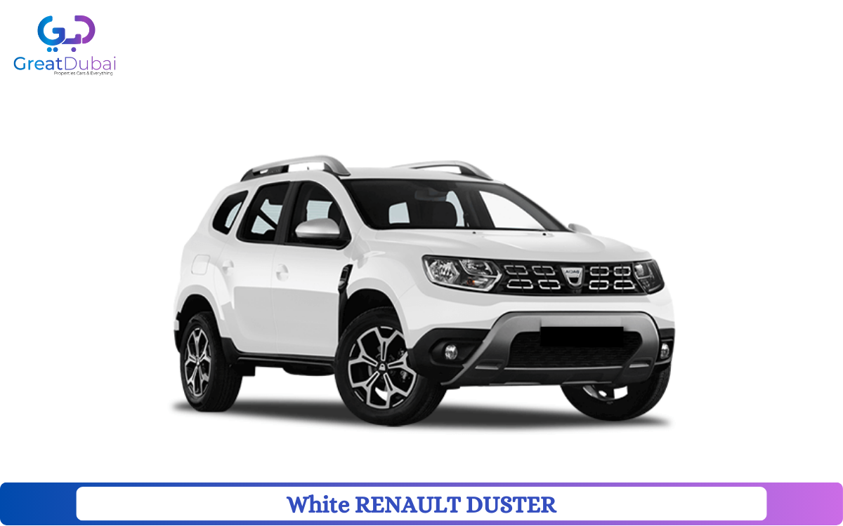 White RENAULT DUSTER 2023 Rent in Dubai with Great Dubai-image