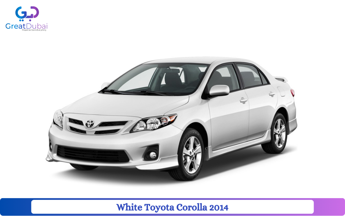 White Toyota Corolla 2014 Rent in Dubai with Great Dubai-pic_1