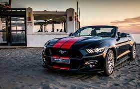RENT FORD MUSTANG ECOBOOST CONVERTIBLE V4 2020 IN DUBAI-image