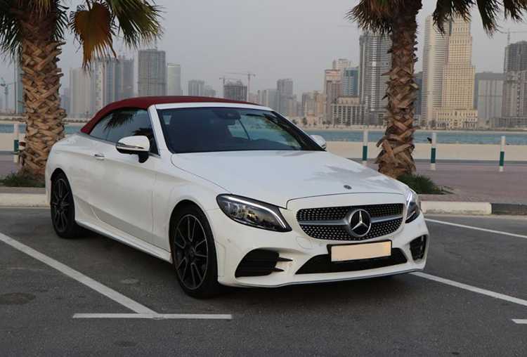 RENT MERCEDES BENZ C300 CONVERTIBLE 2019 IN DUBAI-pic_1