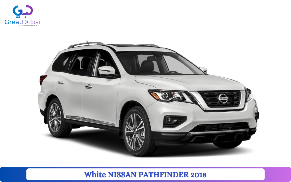 White NISSAN PATHFINDER 2018 Rent in Dubai with Great Dubai-pic_1