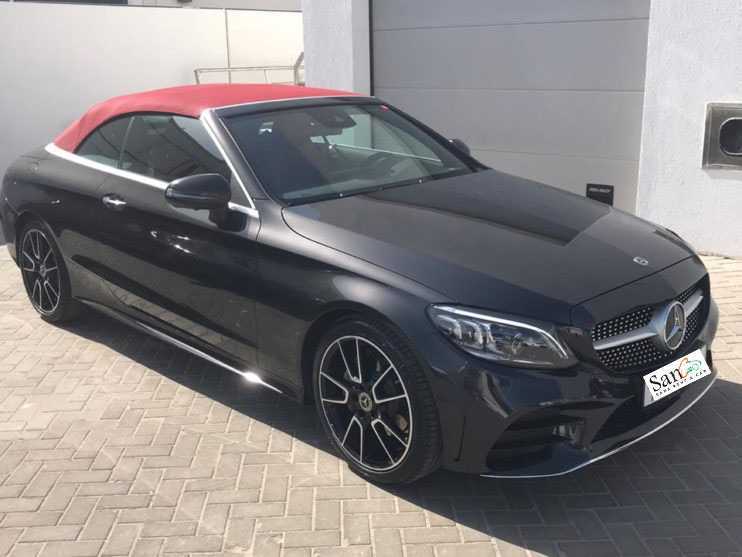 RENT MERCEDES BENZ C300 CONVERTIBLE 2020 IN DUBAI-pic_4