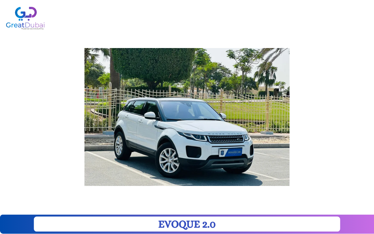 FULL AGENCY MAINTED EVOQUE 2.0 TURBO ORIGNAL PAINT 0% DOWNPAYMENT GCC-pic_1