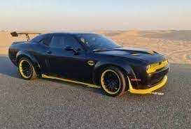 Rent Dodge Challenger Batman Kit V8 2020 in Dubai-pic_3