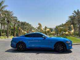 Rent Ford Mustang blue 2020-pic_1