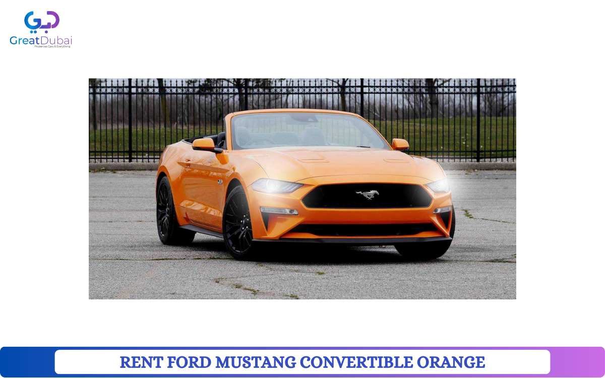 RENT FORD MUSTANG CONVERTIBLE ORANGE-pic_1