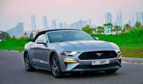 Rent Ford Mustang EcoBoost Convertible V4 2020 in Dubai-pic_3