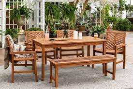 Outdoor dining table chairs