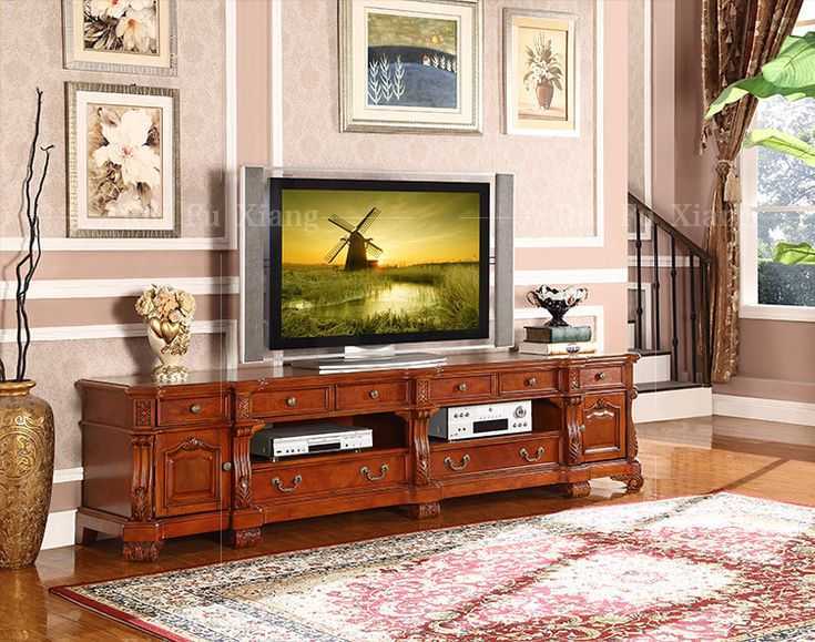 Antique Solid Wood Tv Table-pic_1