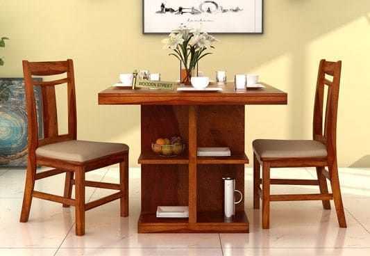 Dining set: table and 2 chairs-image
