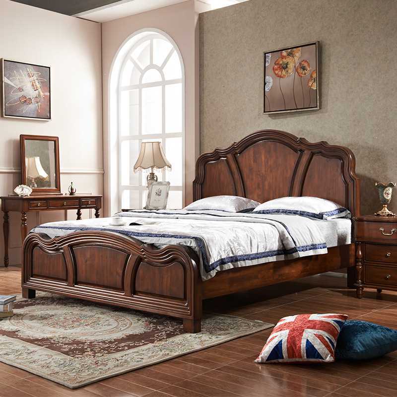 Classic Solid Wood King Bed