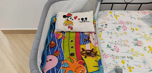 Used baby bed Junior for 0 - 10 month old infants-image