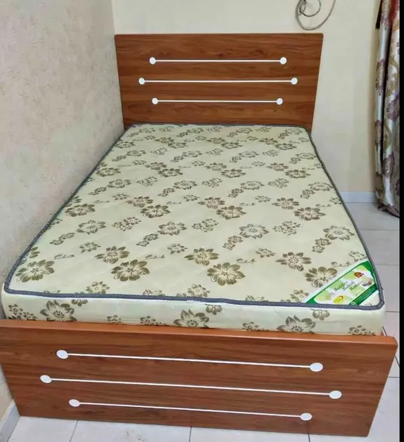 we have wood single size 90x190 bed with for sale