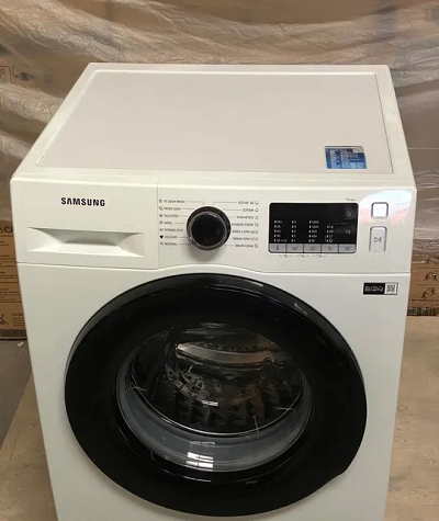 Samsung 9Kg Front Load Washing Machine 1400 RPM With Ecobubble, Color White Model-image