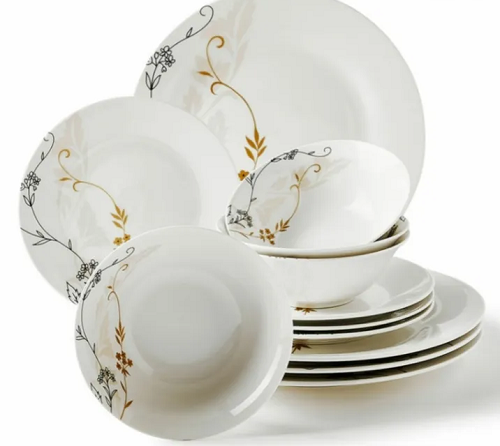 Porcelain Dinner Set -12 Pc-image