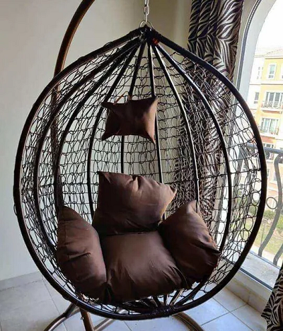 Indoor Outdoor Patio Wicker Hanging Chair Swing Egg Basket Chairs-pic_1