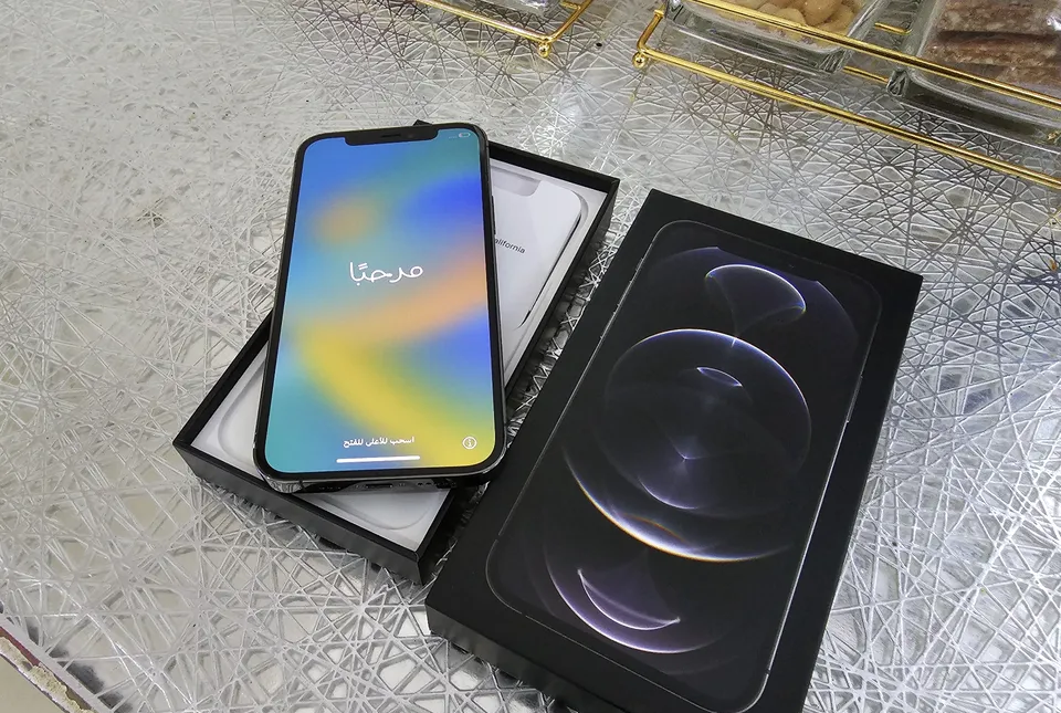 Apple Iphone 12 Pro 128GB Blue Colour Just the phone is as Brand new Condition With Box and all-image